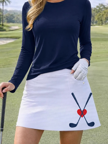Love Golf Skirt - White