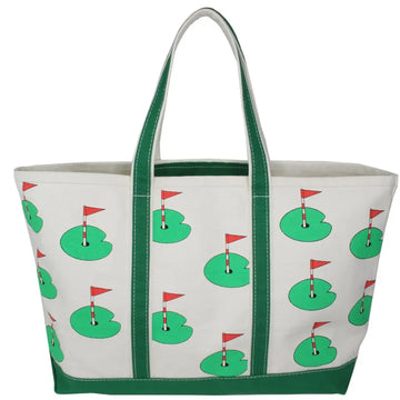 Golfer Canvas Tote