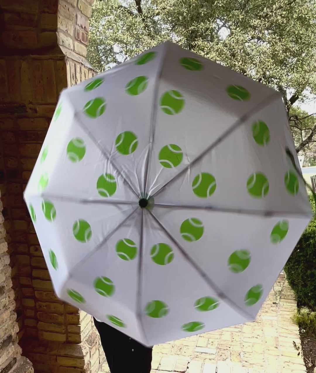 Stay covered in style with our Tennis Ball Umbrella for sports lovers. Durable, functional, and perfect for any outdoor activity. 