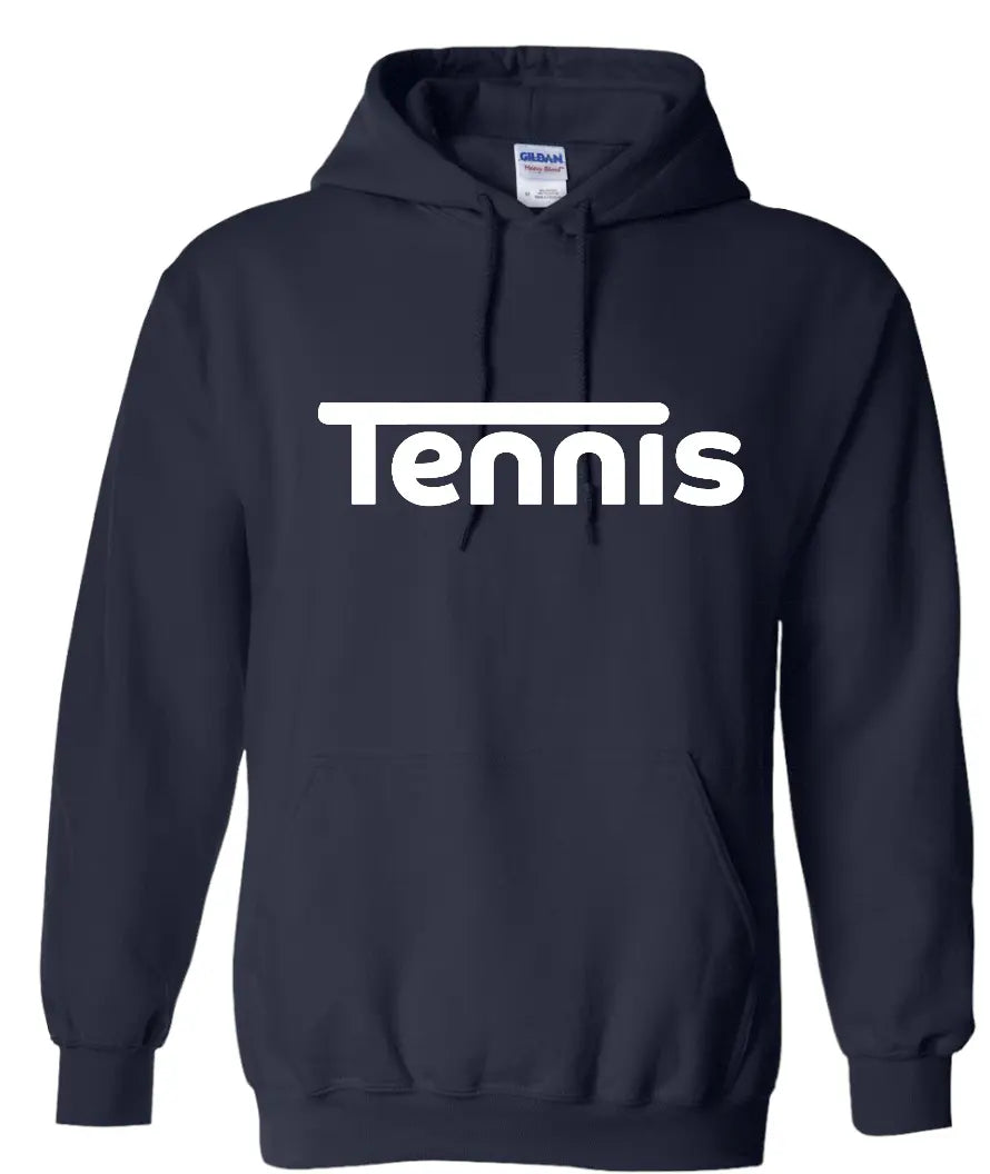 Shop this Modern Tennis hoodie- Runway Athletics. Our cozy hoodie with screen-printed artwork looks so classic & hip.